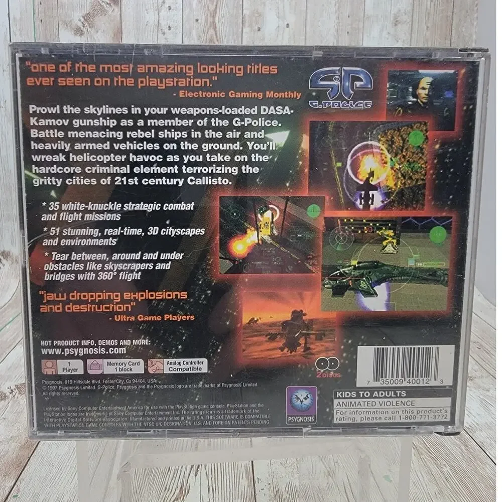 G-Police PlayStation 1 PS1 CIB Complete